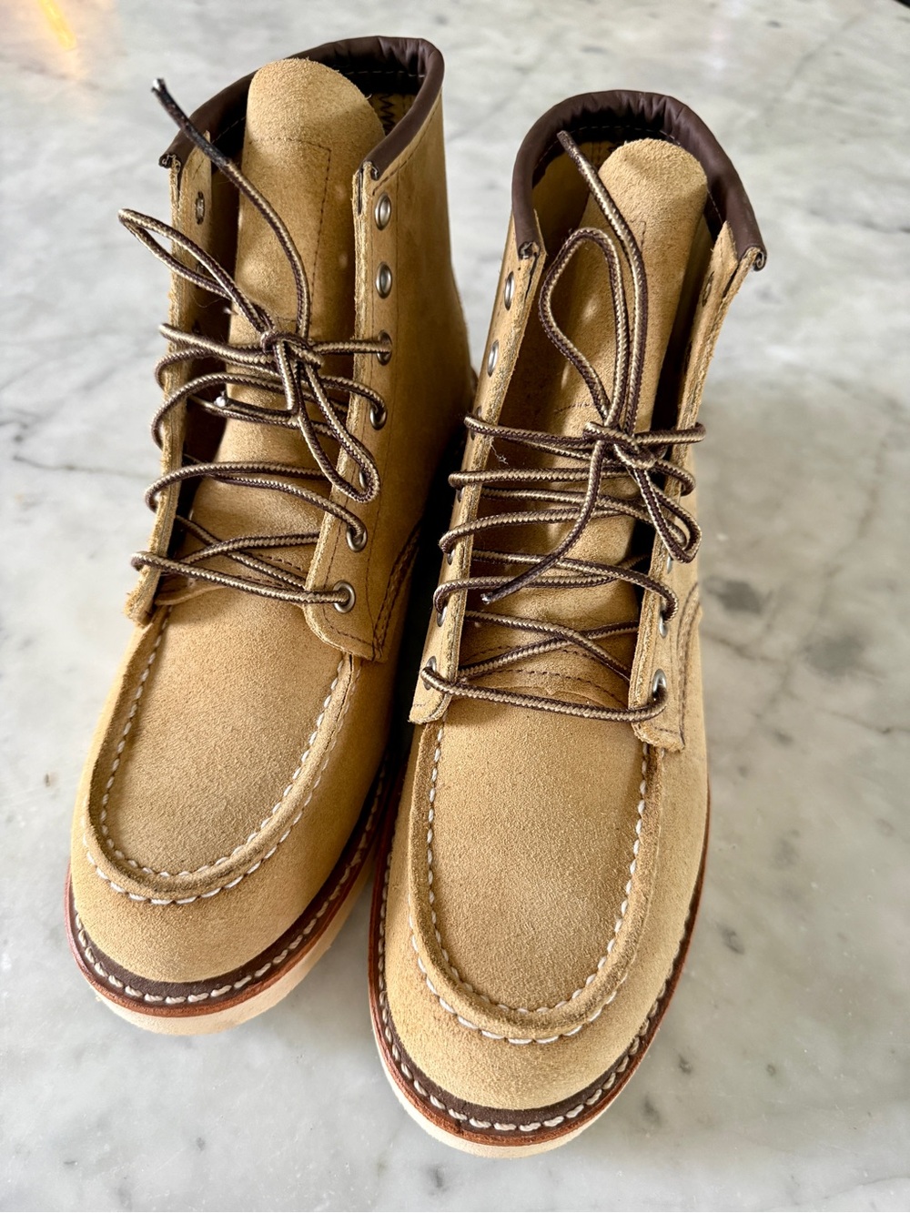 Red Wing Shoes Men’s Boots in Tan Suede 8833